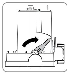SOMFY FREEVIA 300 - Déverrouillage / verrouillage du moteur - 2