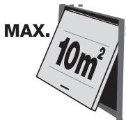 SOMFY GDK 3000 - - Surface maxi. de la porte à ne pas dépasser : (voir tableaux p6) - 2