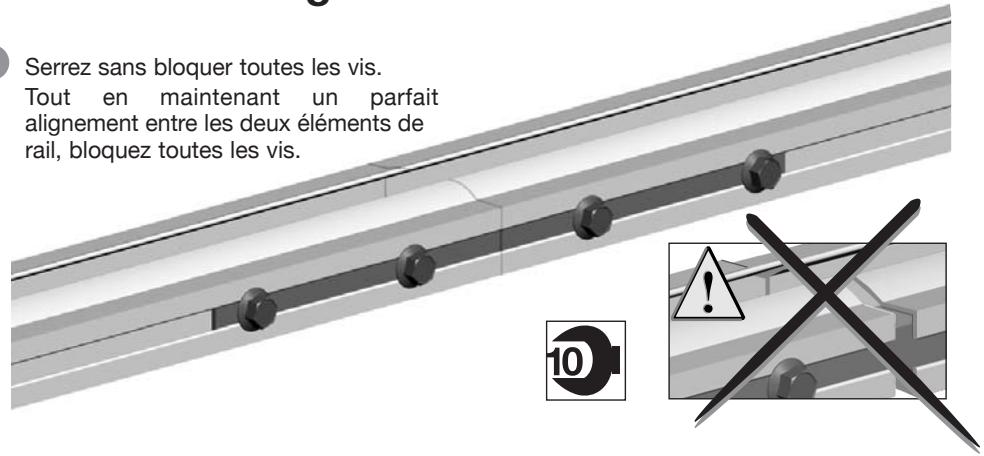 SOMFY GDK 3000 - Assemblage du rail - 1