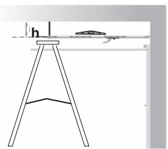 SOMFY GDK 3000 - Fixation du rail - 6