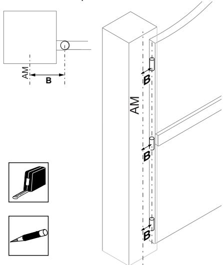 SOMFY PASSEO 630 - Tracé des axes AM et AH. - 1
