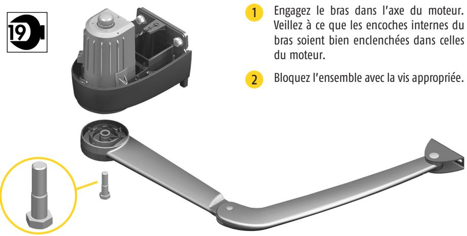 SOMFY PASSEO 650 - Montage des bras sur les moteurs. - 1