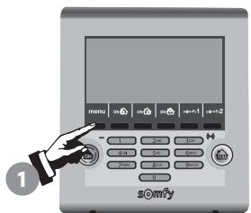 SOMFY PROTEXIOM - Pour accéder au paramétrage - 1