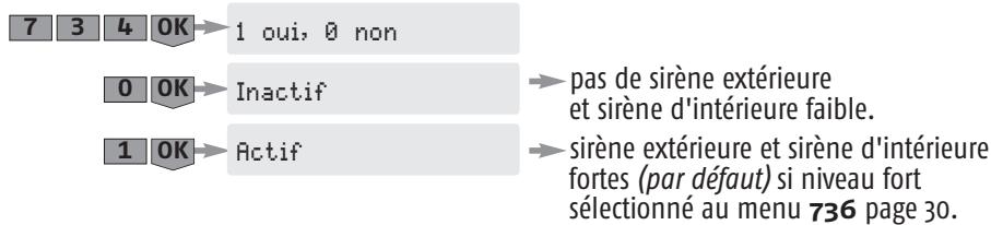 SOMFY PROTEXIOM 300 - Paramètres des fonctions avances - 7