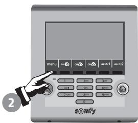 SOMFY PROTEXIOM 300 - Pour acceder au paramétrage - 4