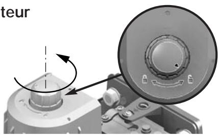 SOMFY SGA 5000 - Déverrouillage / verrouillage du moteur - 1