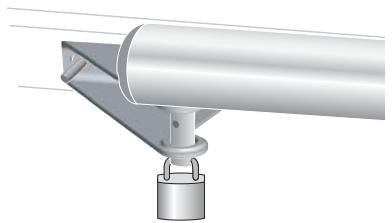SOMFY SGS 200 - Accrochage / décrochage du vérin - 3