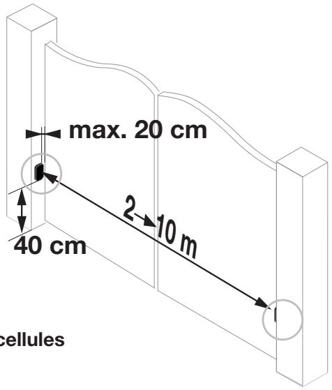 SOMFY SGS 200 - - Emplacement des cellules - 2
