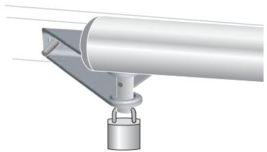 SOMFY SGS 500 - Accrochage / décrochage du vérin - 3