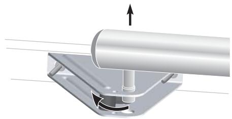 SOMFY SGS 601 - Accrochage / décrochage du vérin - 1