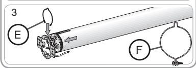 SOMFY SUNEA IO - Montaggio dell'asse motorizzato - 3