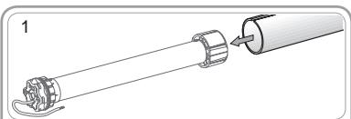 SOMFY SUNEA IO - Assemblaggio motore - tubo - 1