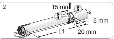 SOMFY SUNEA IO - Assemblage moteur - tube - 2