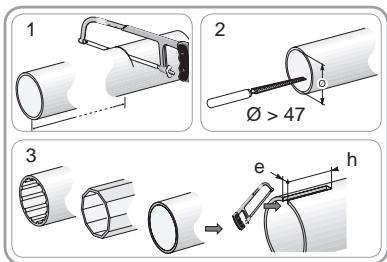 SOMFY SUNEA IO - Préparation du tube - 1