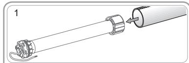 SOMFY SUNEA IO - Assemblage moteur - tube - 1