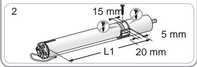 SOMFY SUNEA IO - Assemblaggio motore - tubo - 2