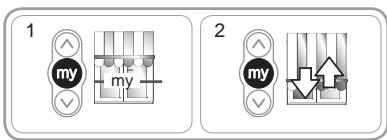 SOMFY SUNEA IO - Wissen van de favoriete positie (my) - 2