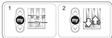 SOMFY SUNEA IO - Cancellation della posizione preferita (my) - 2
