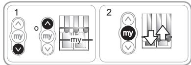 SOMFY SUNEA IO - Cancellation della posizione preferita (my) - 1