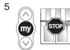 SOMFY SUNEA IO - Afstellen van het onderste eindpunt - 5