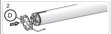 SOMFY SUNEA IO - Montaggio dell'asse motorizzato - 2