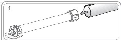 SOMFY SUNEA IO - Assemblage motor - buis - 1