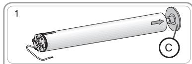 SOMFY SUNEA IO - Montage de l'ensemble tube-moteur - 1