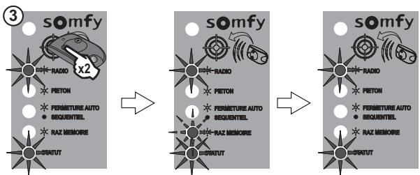 SOMFY EVOLVIA 400 - - Reconnaissance des cellules par l'électronique du moteur en mode séquentiel - 3