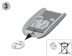 SOMFY EVOLVIA 400 - Changez la pile de la télécommande - 2