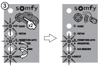 SOMFY EVOLVIA 400 - ■ Activation du mode fermeture automatique - 2