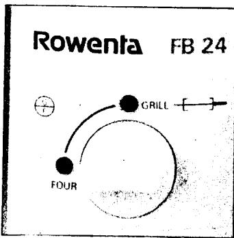 ROWENTA FB 22 - Les éléments du FOUR - 1