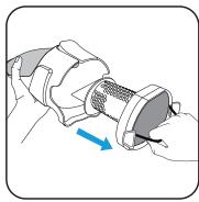 ROWENTA AIR FORCE AC912501,  AIR FORCE AC912501 - Reinig het schuimrubberen filter. - 1