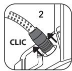 ROWENTA PERFECT STEAM DG8960F0 - Attaching Steam hose to the main unit : - 2