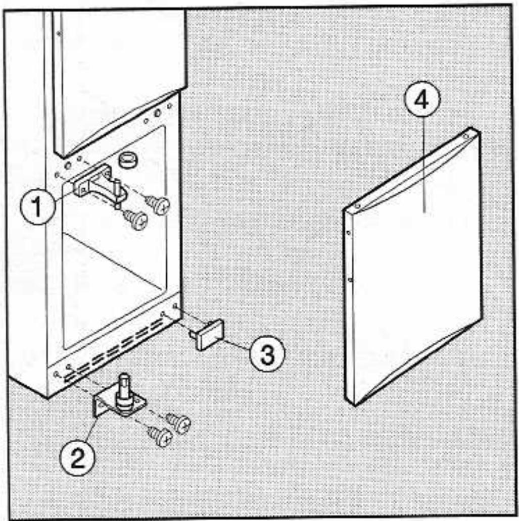 MIELE KT 3428 SD - Inversion du sens d'ouverture de porte - 1