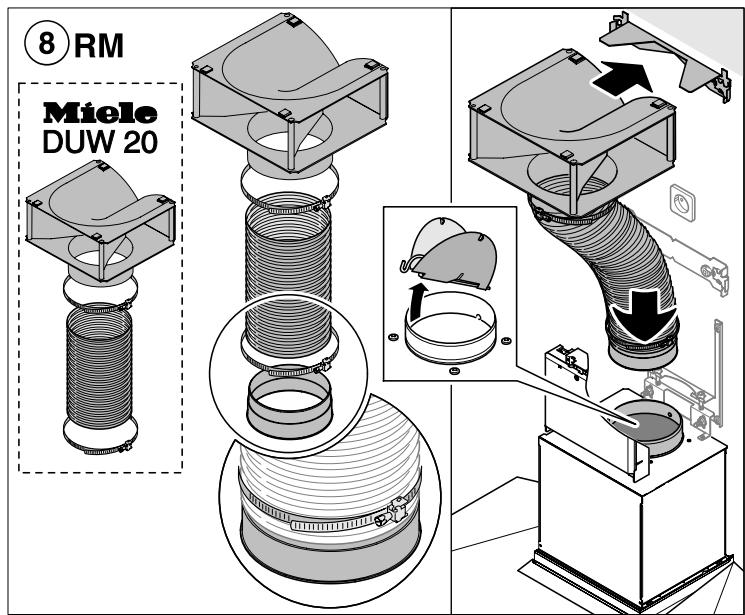 MIELE DA 398-5 - INSTALLATION MANUAL - Installation diagram - Schéma d'installation - Diagrama de instalación - 11