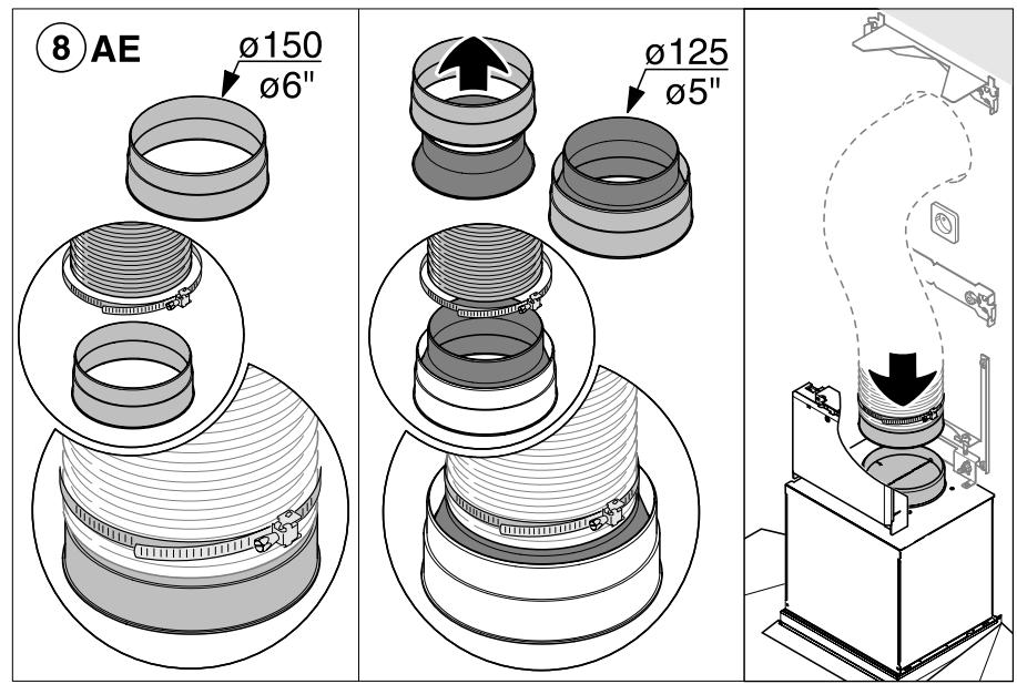 MIELE DA 398-5 - INSTALLATION MANUAL - Installation diagram - Schéma d'installation - Diagrama de instalación - 10