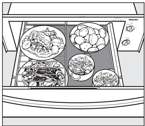 MIELE ESW 4700 - Chargement du tiroir chauffe-plat - 1