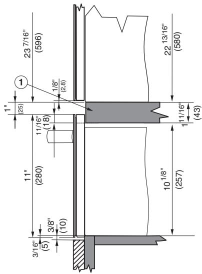 MIELE ESW 4720 - Dimensions pour l'installation du chauffe-plat et du four ESW 47x0 - 2