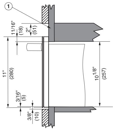 MIELE ESW 4720 - Dimensions pour l'installation du chauffe-plat seul ESW 47x0 - 2
