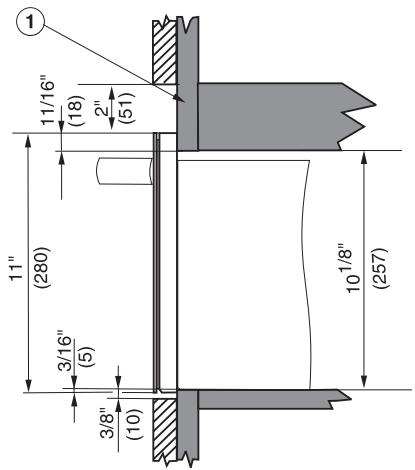 MIELE ESW 4720 - Dimensions pour l'installation du chauffe-plat seul ESW 47x0 - 4