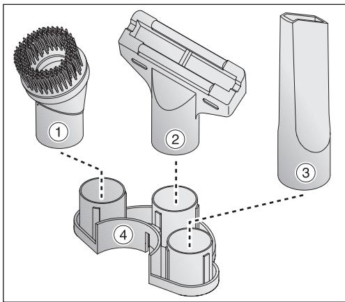 MIELE S2121 OLYMPUS - Using the included accessories - 1