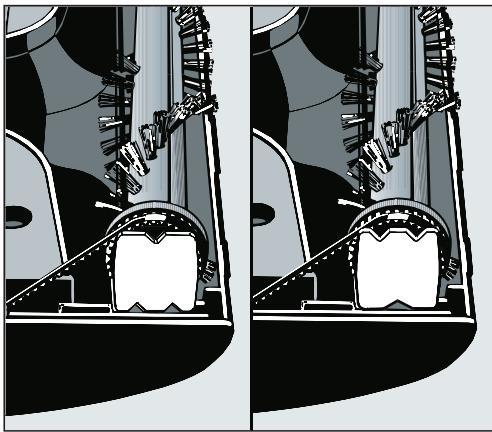 MIELE SEB 217-3 - Pour remettre en place la Brosse à rouleau - 1