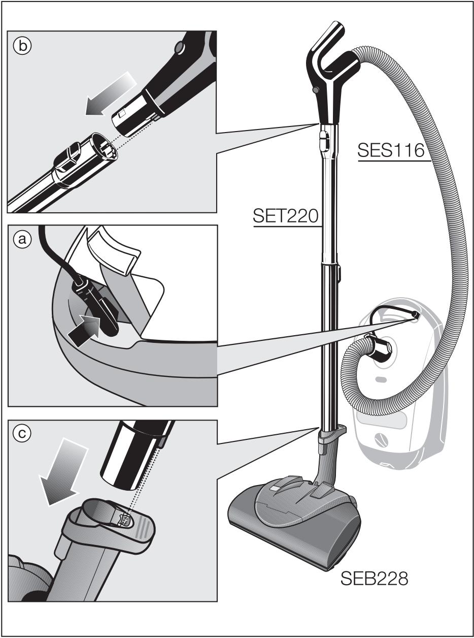 MIELE SEB 228 - Élimination des fils et des cheveux - 2