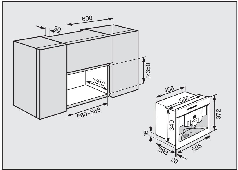 MIELE CVA 3660 - Possibilities d'encastrement et de combinaisons - 2