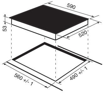 590 520 53 560 +/- 1 490 +/- 1