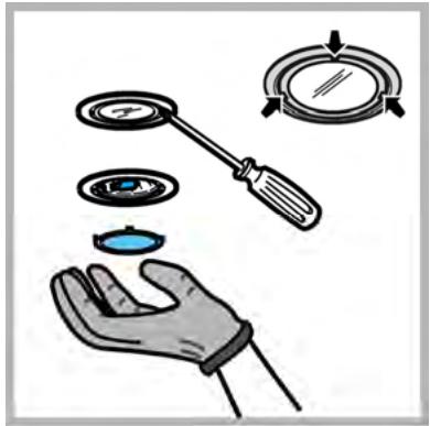 INDESIT H573L - Replacing lamps - 1