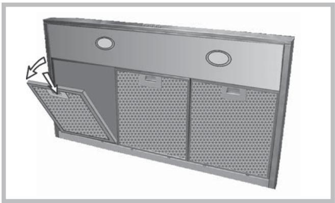 INDESIT HIP6FIX - Limpeza dos filtros anti-gordura - 1