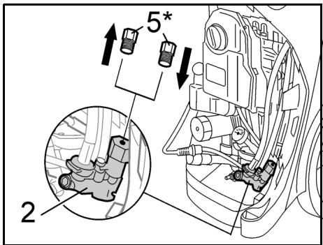 KARCHER EASY-FOAM-SET - 1a) Montaggio negli appearecchi non riscaldati alla tamburo avvolgitubo - 6