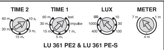 THEBEN LU361PE - Boutons LUX, METER, TIME - 1