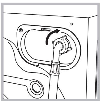 HOTPOINT AQ9L 292 U - Anschluss des Zulaufschlauches - 1